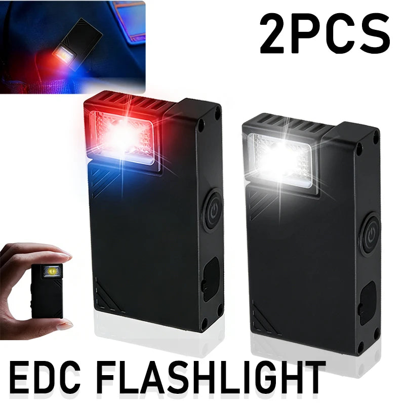 ZHIYU Mini EDC Flashlight 800LM LED COB USB-C Rechargeable