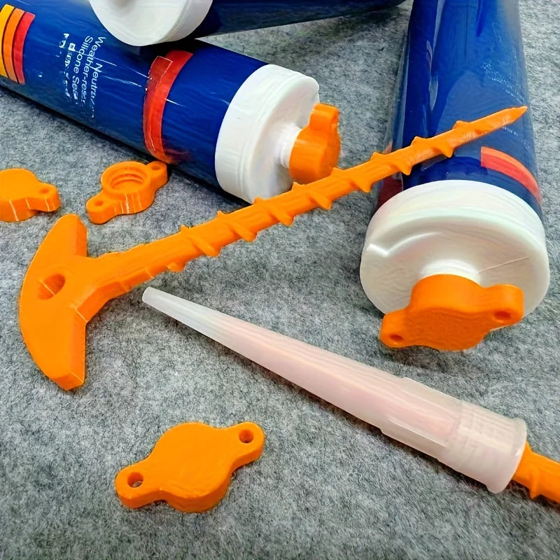 2pcs Silicone seal cap and seal gun nozzle removal tool, silicone seal cap used for open core tubes to prevent rapid drying Oasis Select