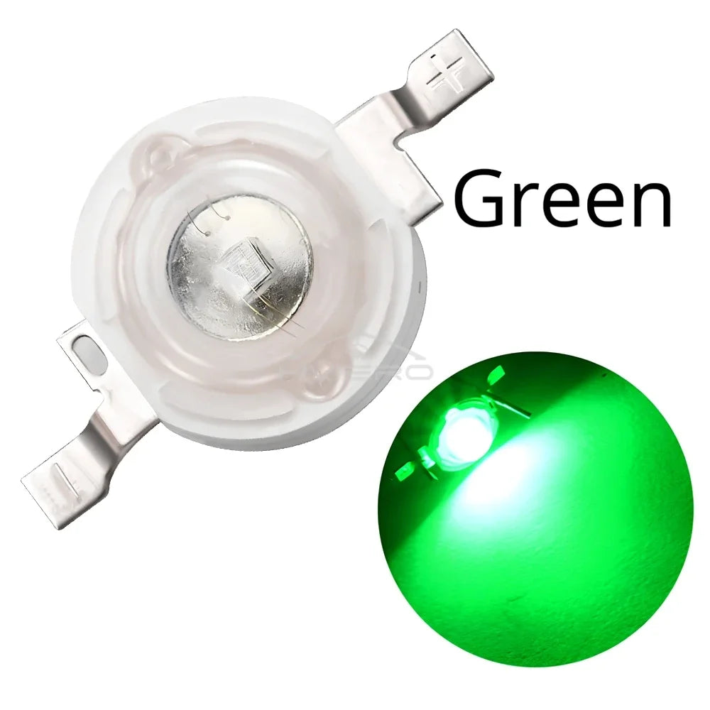 1W High Power LED Chip Diodes – Multi-Color DIY Bulb Pack