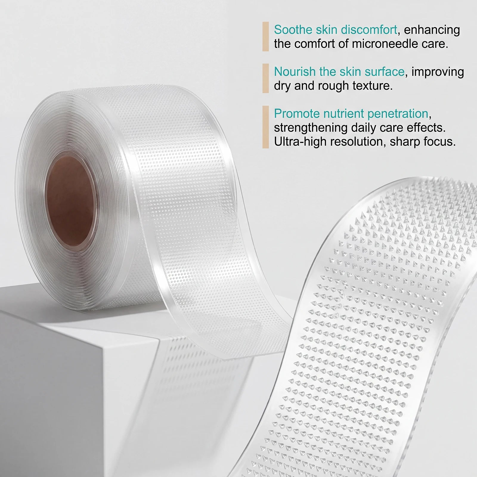 Microneedle Silicone Body Care Patch 4cm×150cm | Breathable