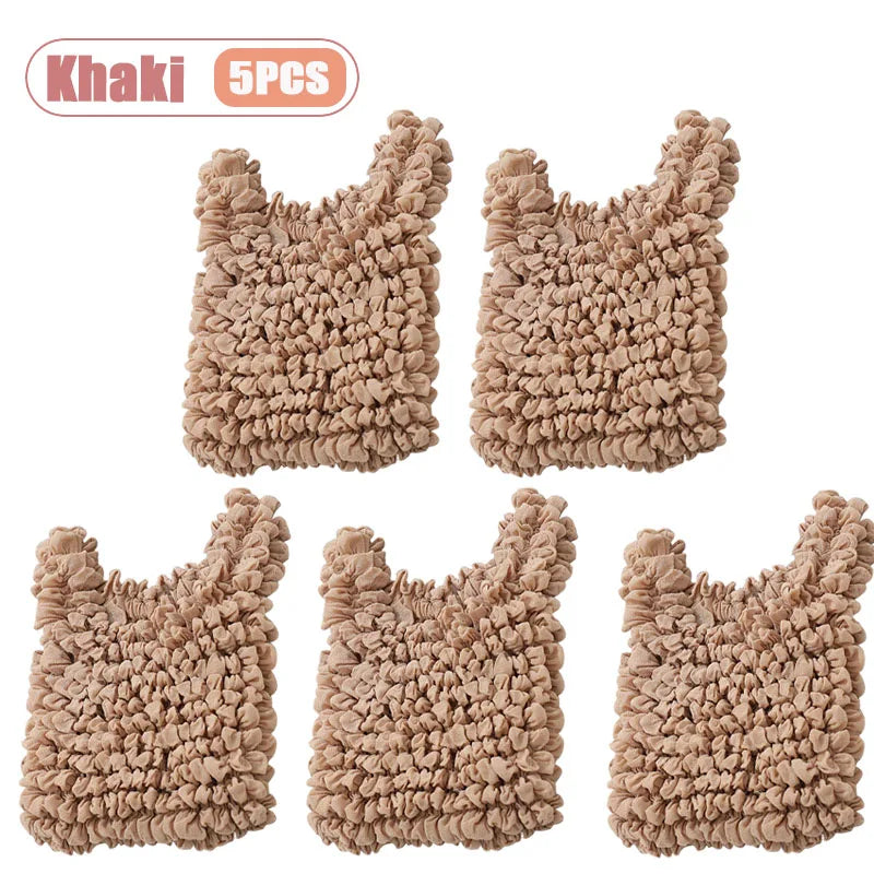 Magic Expandable Shopping Bag Large Capacity Pleated Tote Reusable Foldable Handbag Portable for Grocery Travel Picnic Oasis Select Khaki-5PCS