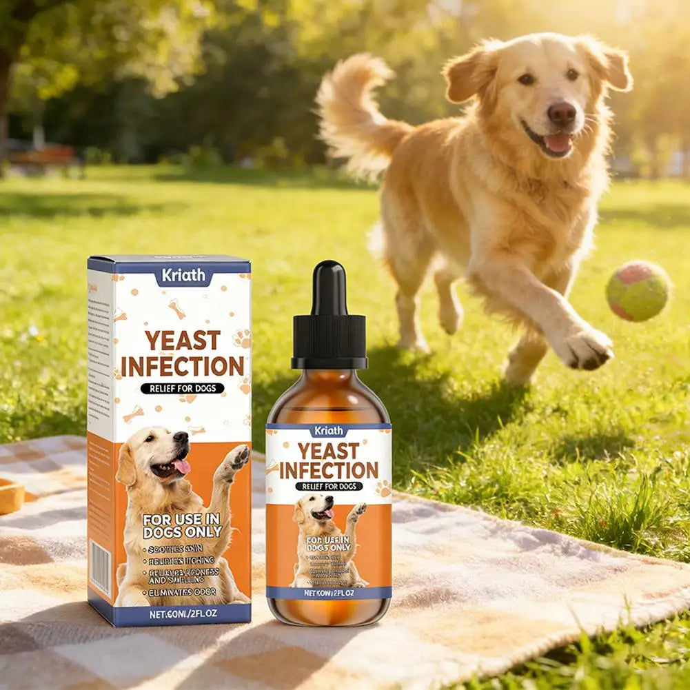 Natural Herbal Drops for Dogs – Yeast, Skin & Ear Relief 60ml