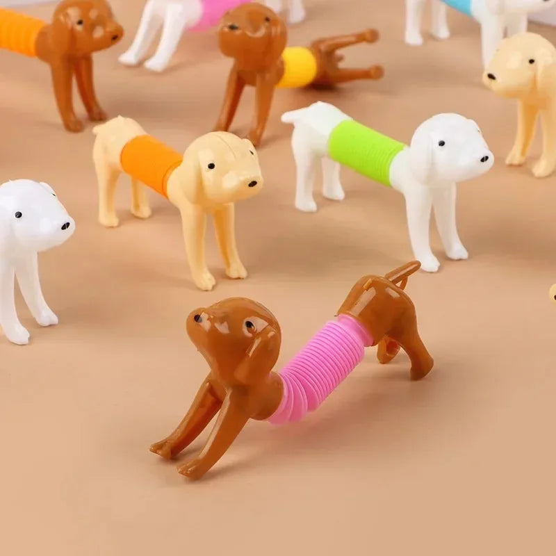 10pcs Fun and Creative Decompression Stretchable Dog Versatile Design Puppy Sausage Dog Stress Relief Toy Stretchable Oasis Select