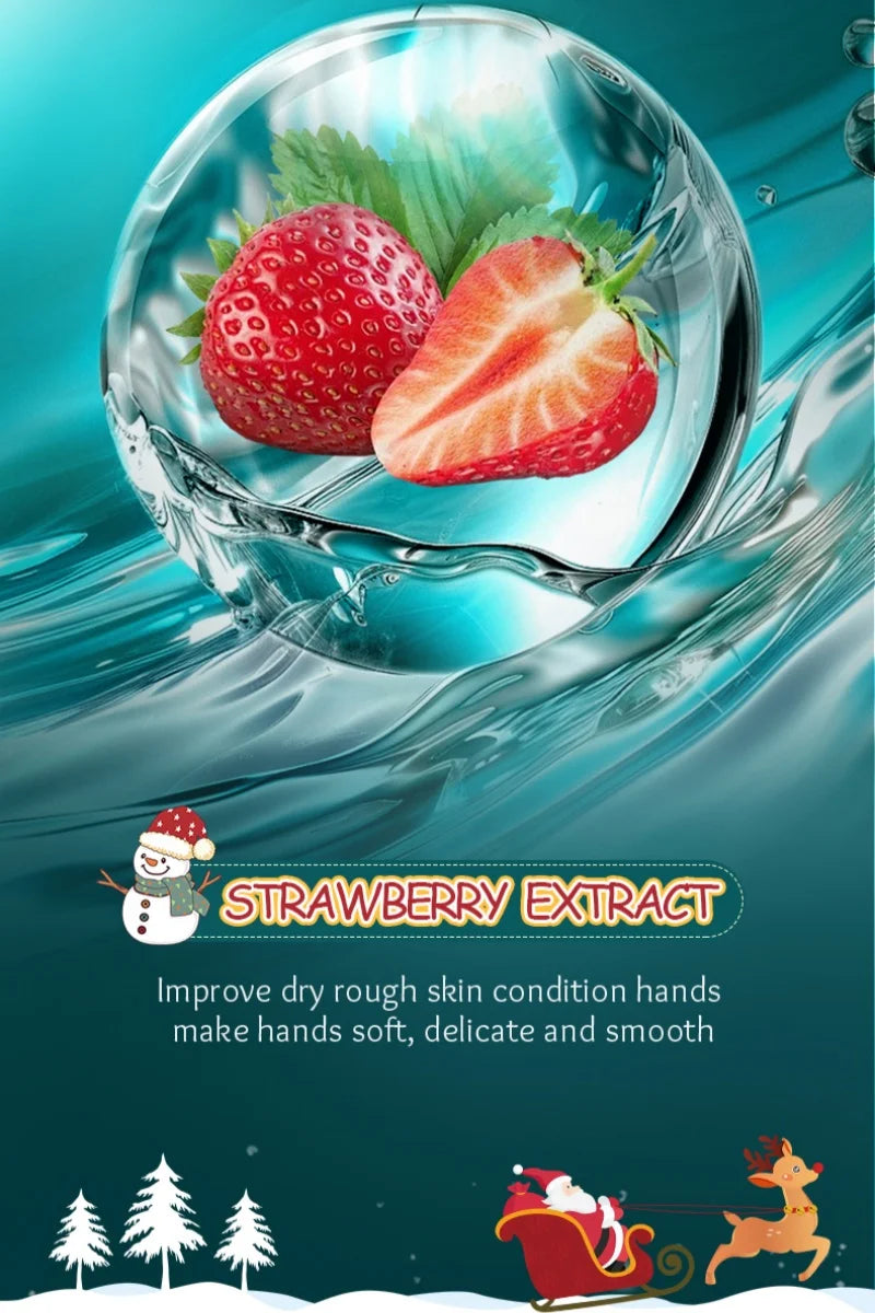 Christmas Strawberry Hand Cream Set – 20 x 4ml Mini Tubes