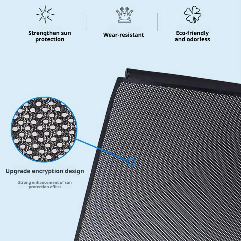 Retractable Car Window Sunshade Roller Blind – UV & Heat