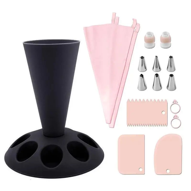 Kitchen Storage Rack for Piping Bags And Nozzles Cake Decorating Tool Pastry Baking Accessories Nozzles Placement Holder Oasis Select A6
