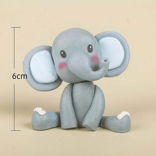 3D Jungle Animal Cake Toppers – Lion, Elephant, Giraffe & Monkey Cake Toppers Oasis Select