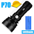 POCKETMAN P70 LED Tactical Flashlight | USB Rechargeable, Waterproof