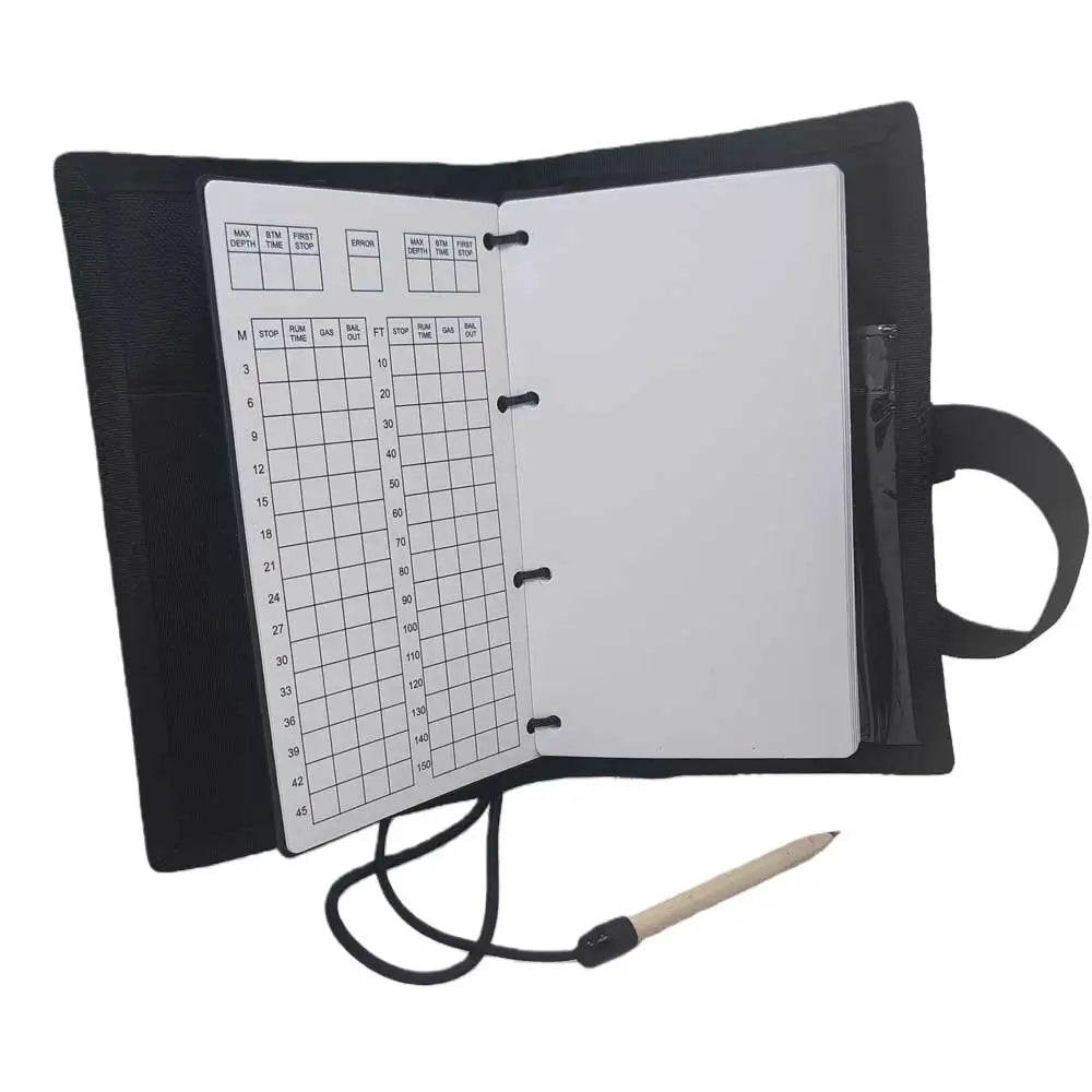 50-Page Technical Diving Erasable Notebook Waterproof Notepad for BCD Sidemount Underwater Diving Logbook Writing Slate Record Oasis Select