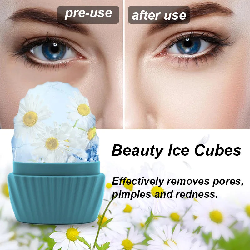 Silicone Ice Facial Roller & Face Massager Ice Globe Mold