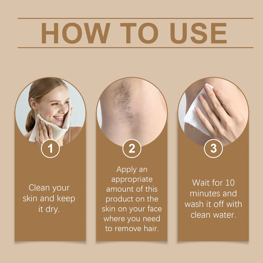 Coconut Oil Hair Removal Cream Face Armpit Leg Arm Beard Fast Hair Remover Painless Nourishing Smooth Skin Hair Growth Inhibitor Oasis Select