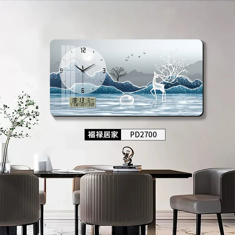 Perpetual Calendar Large Size Electric Meter Box Decorative Picture Wall Clock Distribution Box Block Decorative Wall Clock Oasis Select PD2700 85x45cm