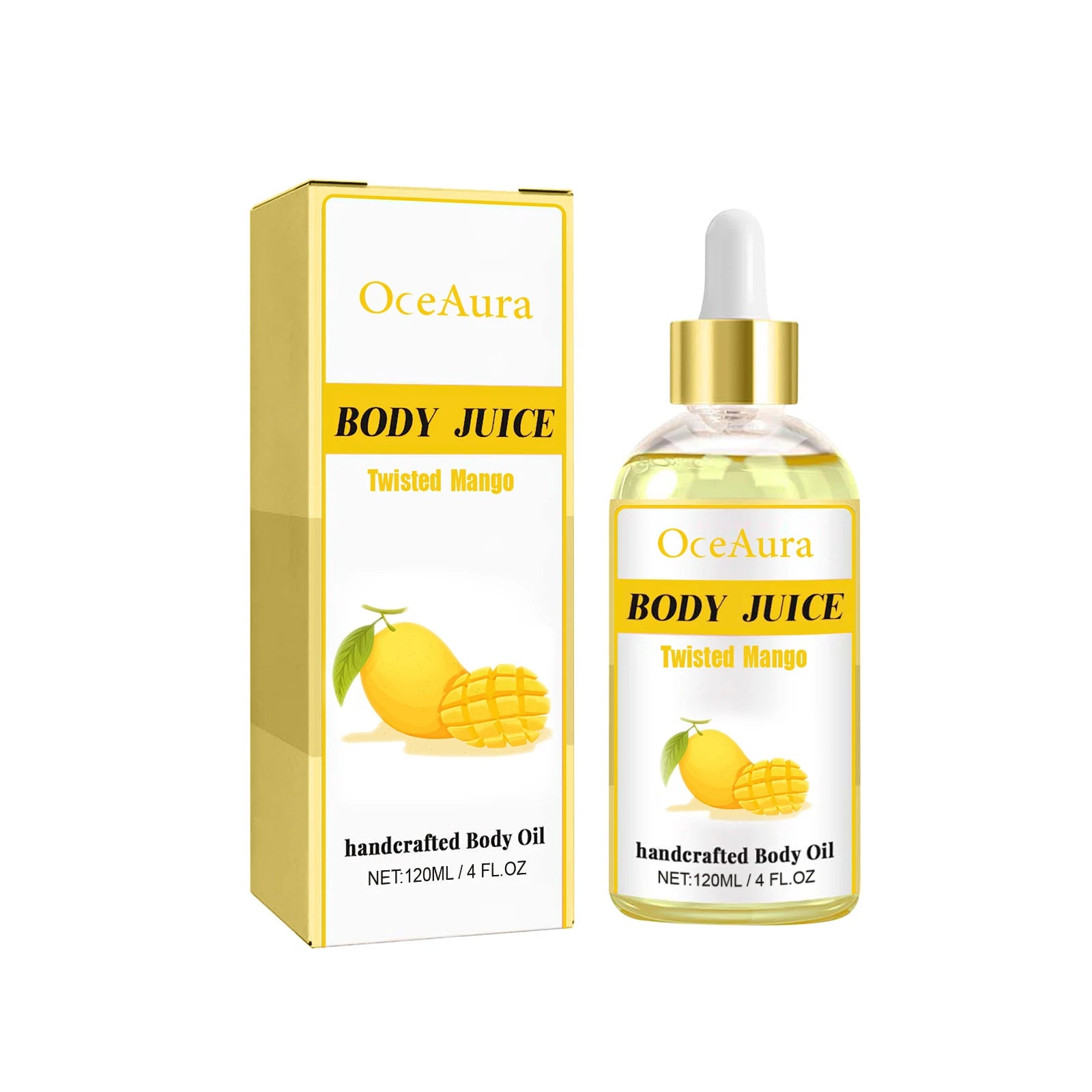OceAura Sweet Fragrance Body Oil – Moisturizing & Nourishing Moisturizing Body Oil Oasis Select Mango