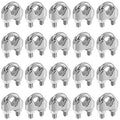 LIKE WISH 3/8 Inch Wire Rope Clamp Heavy Duty Wire Rope Clamp Wire Rope Clip M10 Stainless Steel,20 PCS Oasis Select Default Title