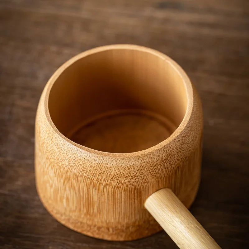 Bamboo Soup Ladle 400ml – Japanese Style Water Scoop Spoon Bamboo Kitchen Ladle Oasis Select