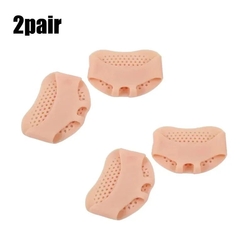 2pcs Silicone Metatarsal Pads Toe Separator Pain Relief Foot Pads Orthotics Foot Massage Insoles Forefoot Socks Foot Care Tool Oasis Select 4pcs nude