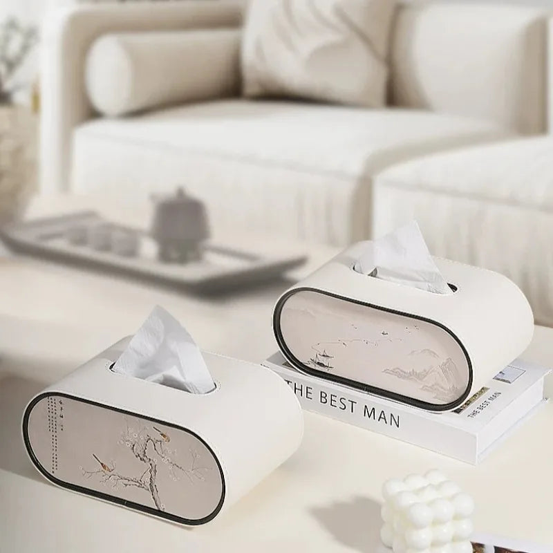 Tissue Box Luxury Creative Desktop Paper Holder Premium Decor Accessory For Living Room Household Daily Storage Ornament Oasis Select