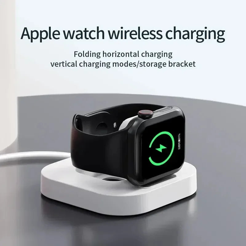 Magnetic Wireless Watch Chargers Station Dock for Apple Watch Series S9/S8/S7 Ultra 7 6 5 4 Portable Fast Charging Base Bracket Oasis Select