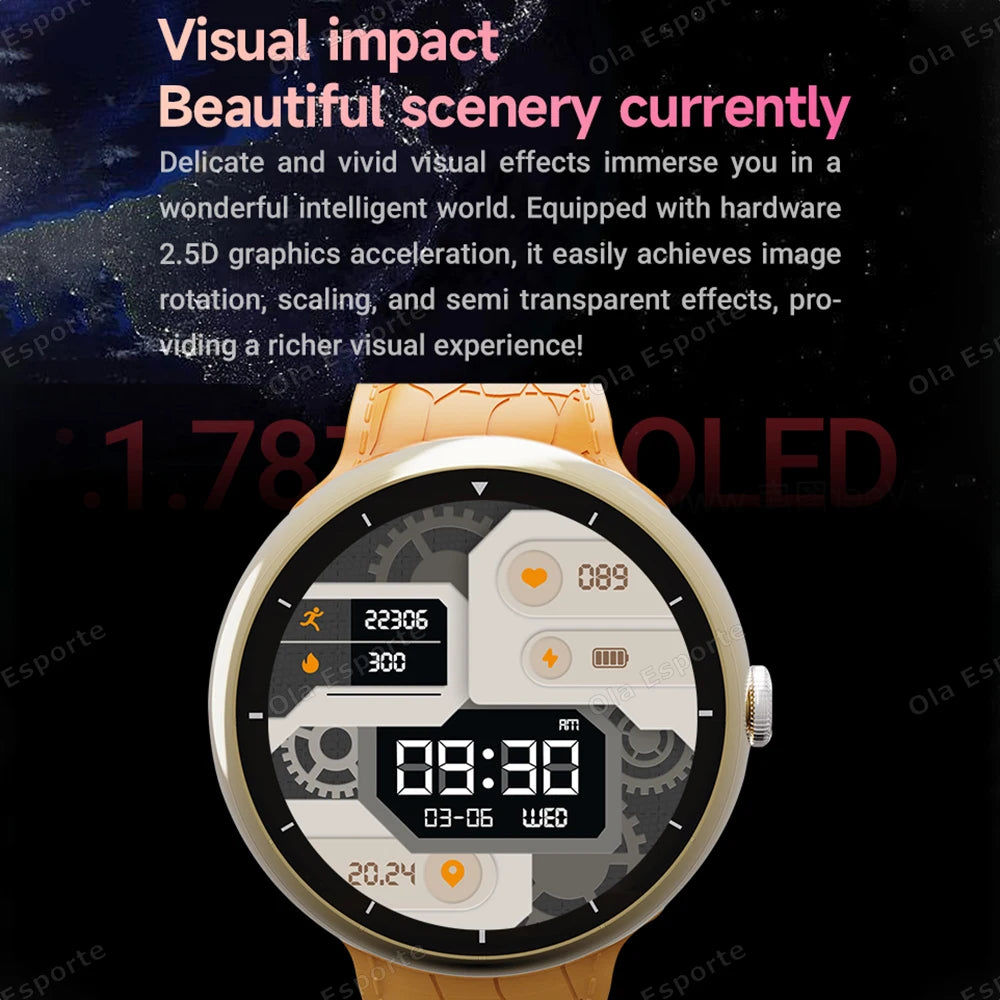 7-in-1 Smart Watch 1.52" AMOLED BT Call GPS Fitness Tracker