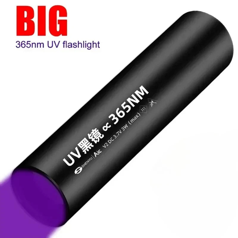 365nm UV Flashlight – USB Rechargeable Ultraviolet Torch
