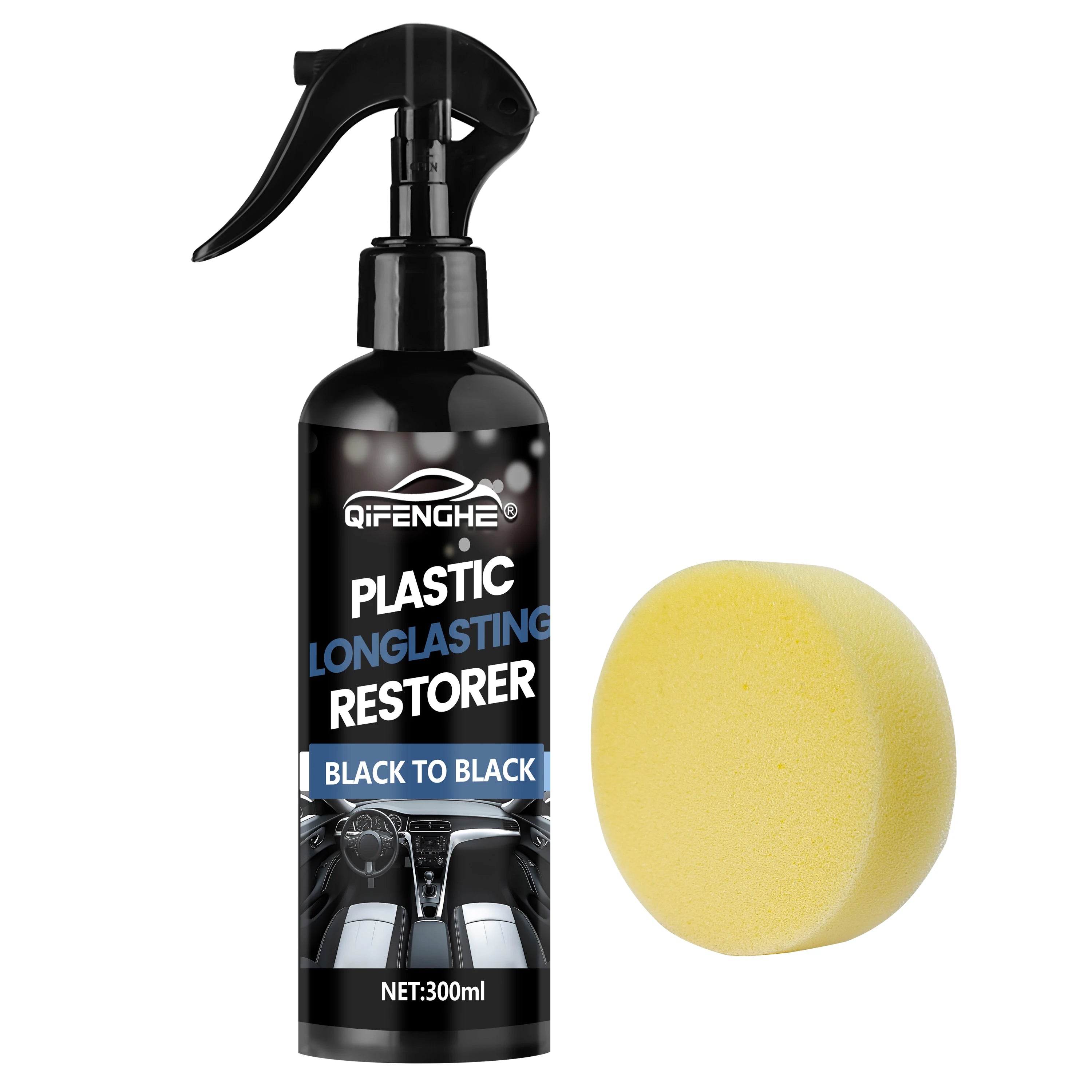 Car Plastic Restorer Coating – Refresh, Seal & Black Shine
