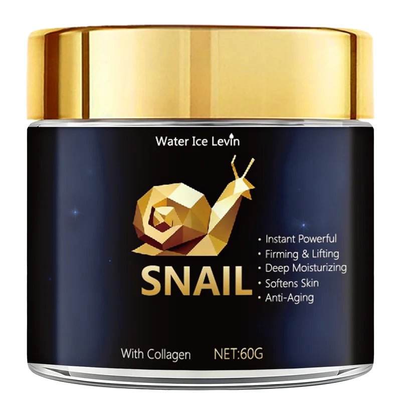 Snail Mucin Cream – Hyaluronic Acid & Collagen Deep Moisture Snail Mucin Moisturiser Oasis Select Blue 60g
