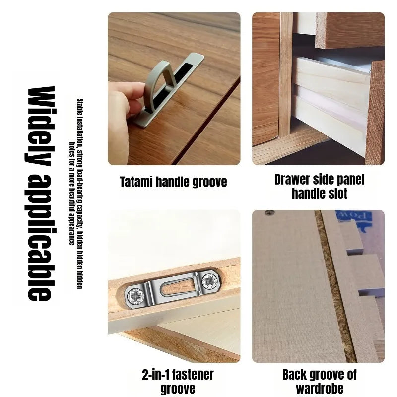 JUSTINLAU 1PC 2in1 Woodworking Slotting Positioning Bracket Board Carving Machine Workbench Installation Board Woodworking Tools Oasis Select