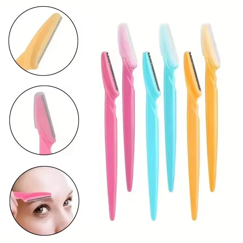 5/10/15pcs Eyebrow Trimmer Makeup Beauty Tools Safe Eye Brow Razor Face Body Hair Removal Shaver Blades Eyebrows Shaping Knife Oasis Select