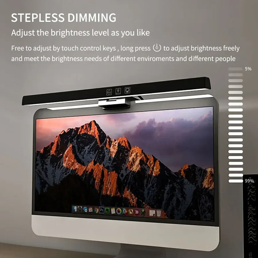 50cm Monitor Light Bar – USB LED Lamp, 3 Colors & Dimmable Monitor Light Bar Oasis Select