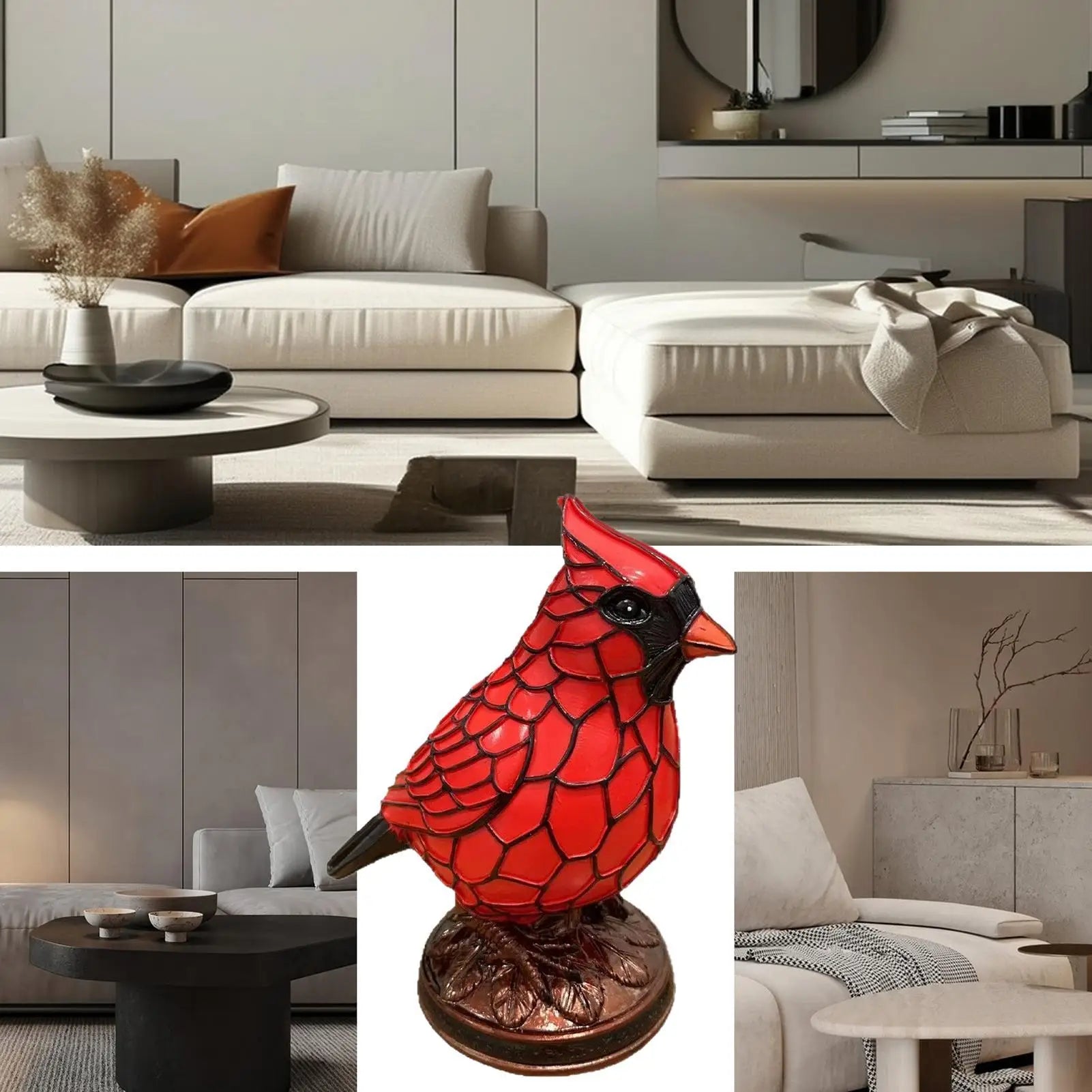 Bird Desk Lamp Resin Bird Lamps for Home Decor Art Decoration Tabletop Light with Soft Glow for Dormitory Offices Desktop Oasis Select