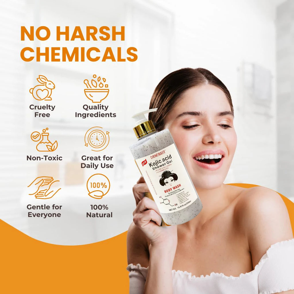 Kojic Acid Body Wash 500ml – Brightening Deep Cleansing Shower Gel