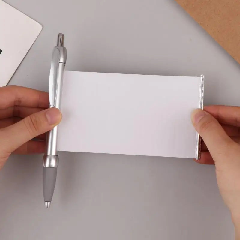 Hidden Retractable Writing Pen with Pull-out Paper, Easy to Use, Portable Tool for Note Taking & Daily Writing Oasis Select 04