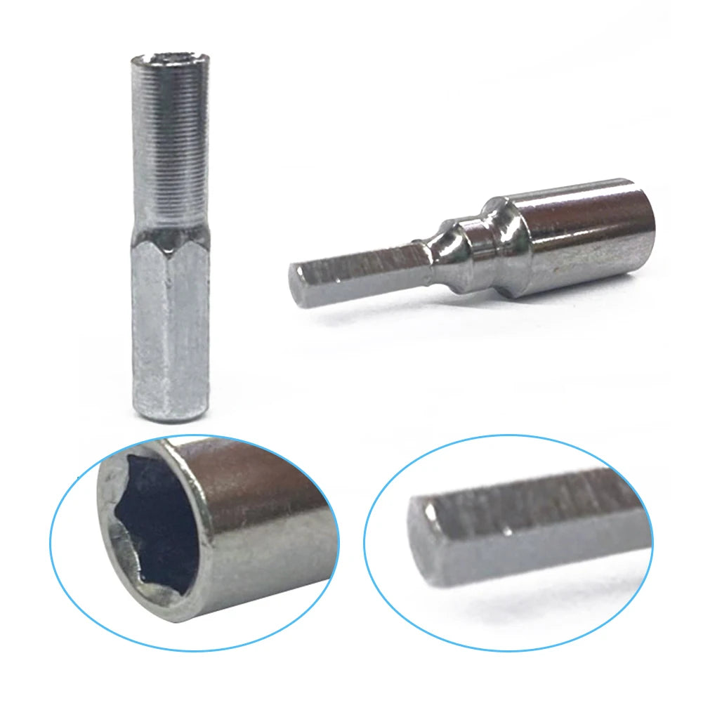 1/2pcs 6.35mm To 4mm Hex Transducer Adapter Socket Magnetic For Screwdriver Drill Bits Repair Mobile Phone Camera Computer Oasis Select