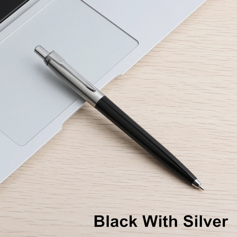 5Pcs Metal Ballpoint Pens Set,G2 Refill Blue Ink Automatic Pens, Promotional Writing Pens for School Office Stationery Metal Pen Oasis Select