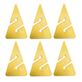6PC Scuba Dive Cave Wreck Dive Line Arrow Markers ABS Triangle Shape guide rope indicator For Techical Cave Diving Diver Oasis Select 6 Yellow