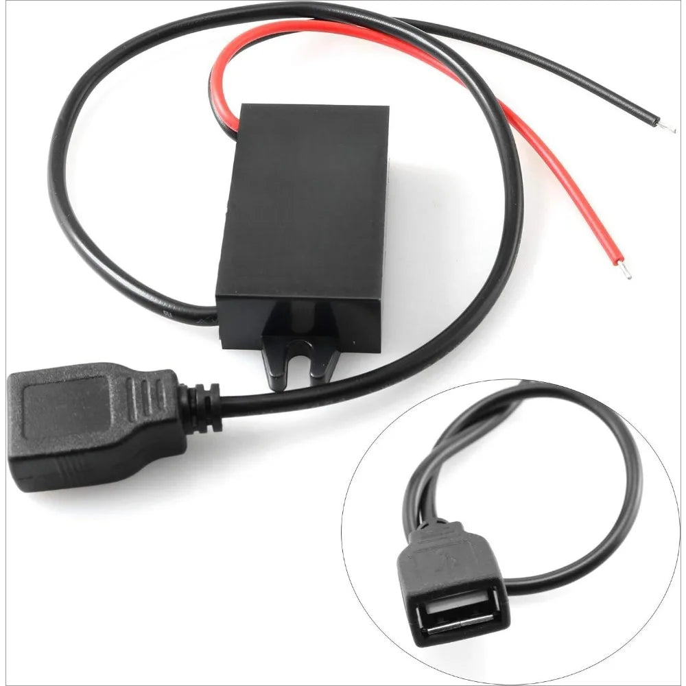 DC-DC Converter Buck Module 12V To 5V 3A 15W USB Converter Step Down Adapter For Car Light Emitting Diode Lights GPS Navigators Oasis Select
