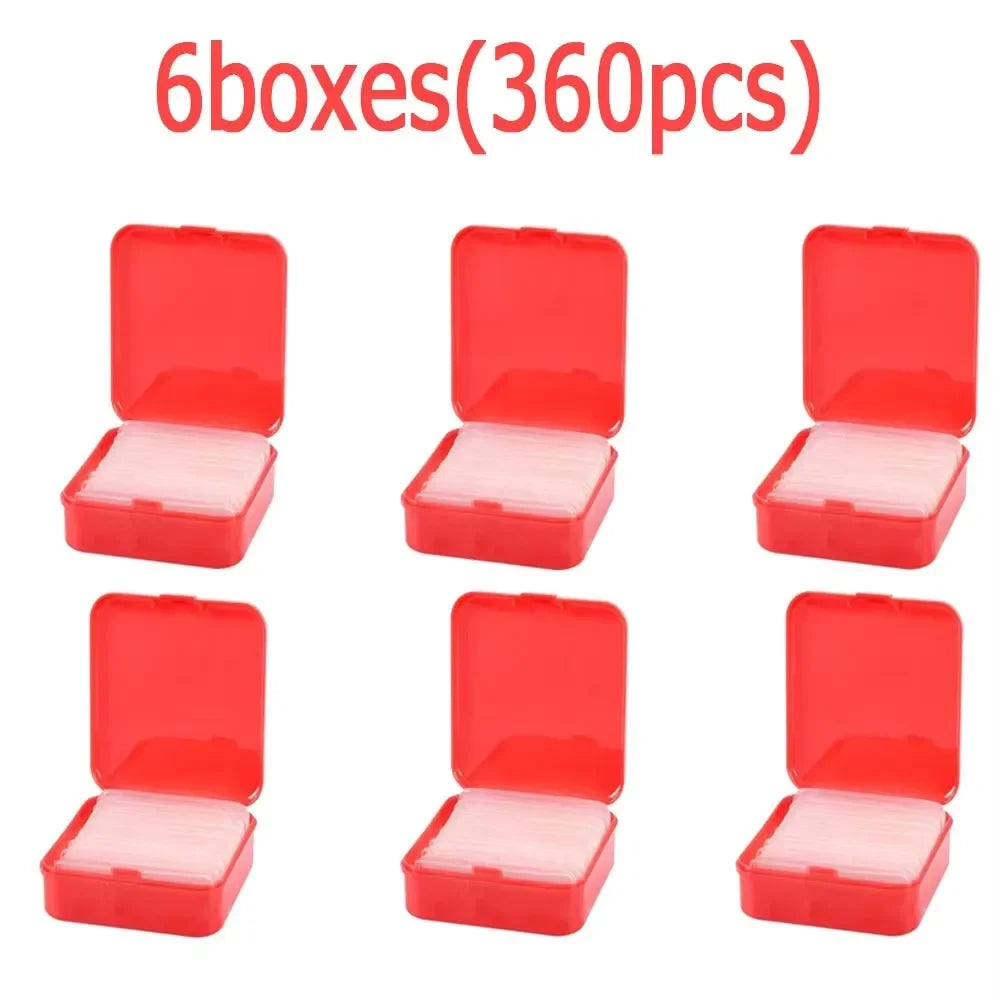 2/6/12box No Trace Reusable Double Sided Adhesive Tape Removable Transparent Nano Tape Waterproof Wall Stickers Reusable Tape Oasis Select 6boxes-360pcs