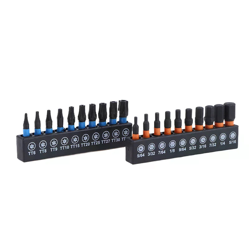 S2 Steel Star Impact Drill Bits, 21/10PC Set, Hex Shank, Magnetic Screwdriver and Electric Drill Wrench Set. Oasis Select