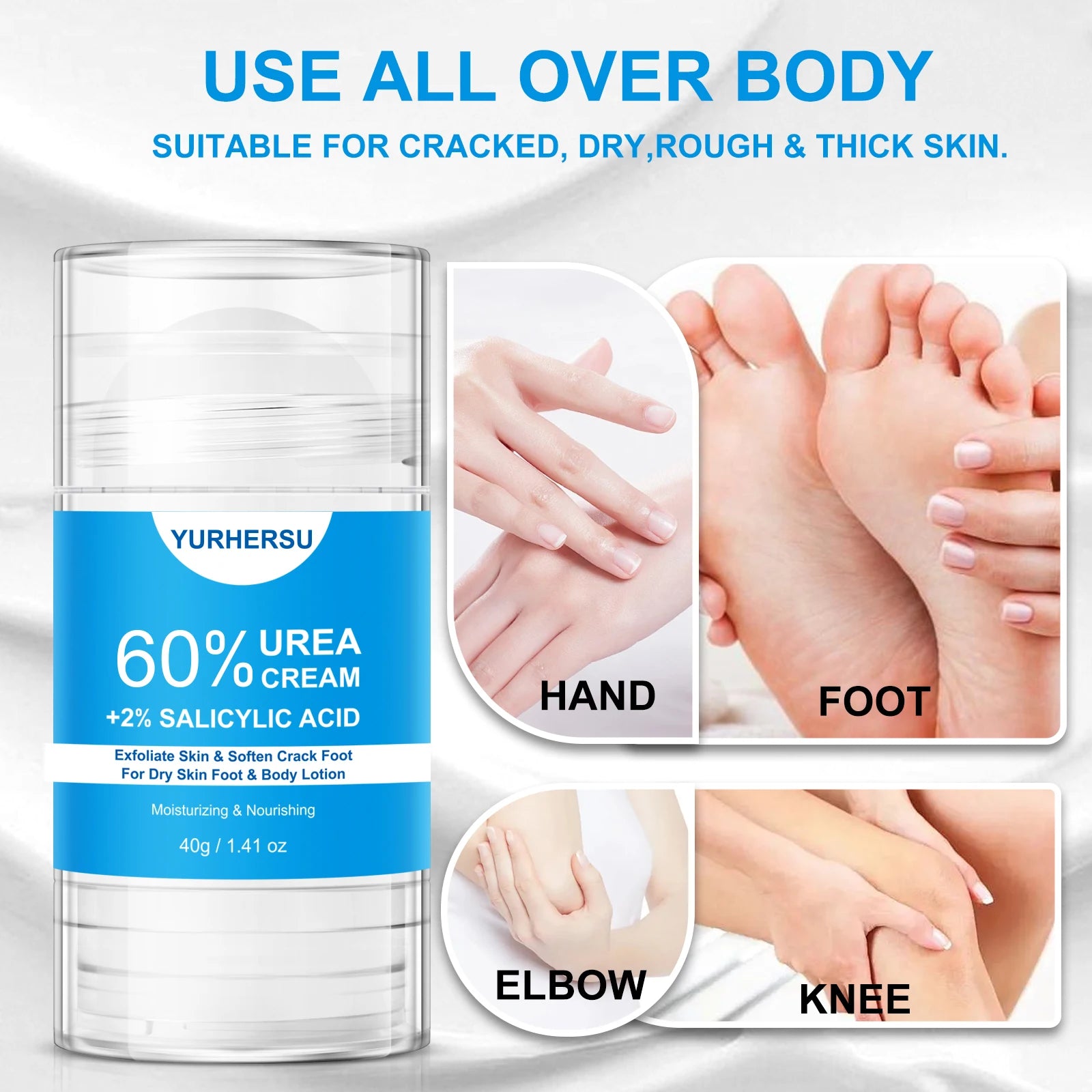 60% Urea Foot Cream Stick – Cracked Heels & Callus Remover