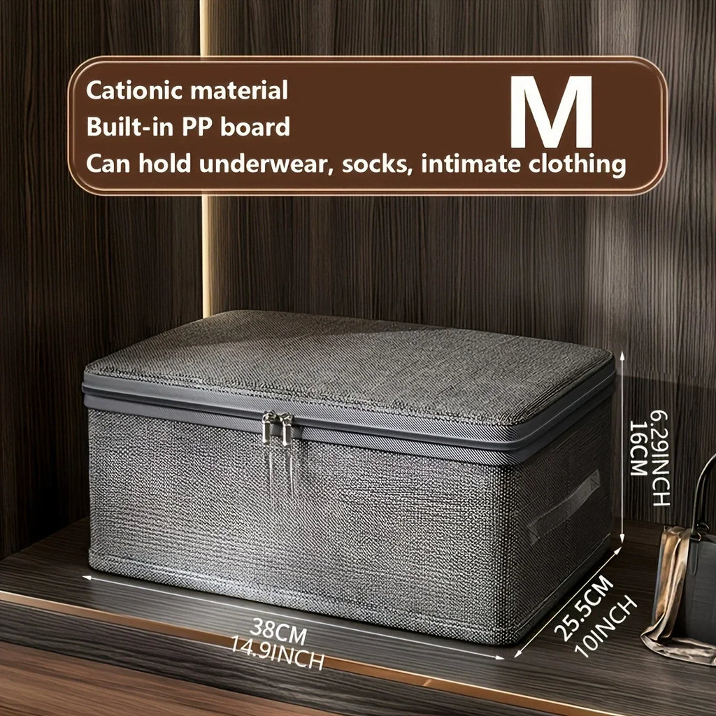 Multifunctional Box with , Large Capacity Quilt Storage Box Bra Storage Box Underwear Organizer Oasis Select M