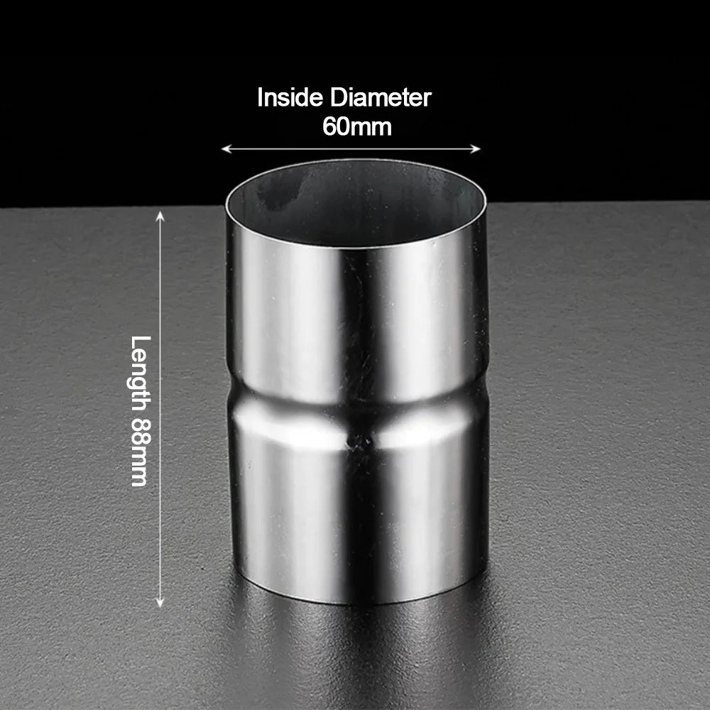 New Stainless Steel Pipe Joint Round Straight Pipe Fittings Silver Extend Connection Oasis Select 60mm 16mm