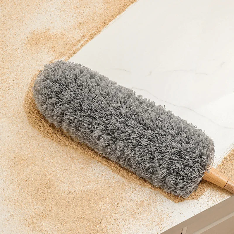 Anti-static yellow and grey wool duster brush，A good helper for home cleaning Oasis Select