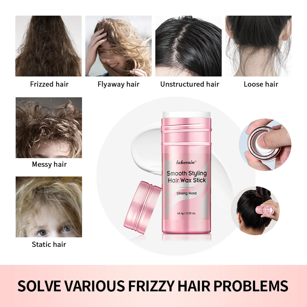 Hair Styling Wax for Women Anti Frizz Smoothing Professional Pomade Hair Mud Control Messy Hairs Wax Rod Oasis Select