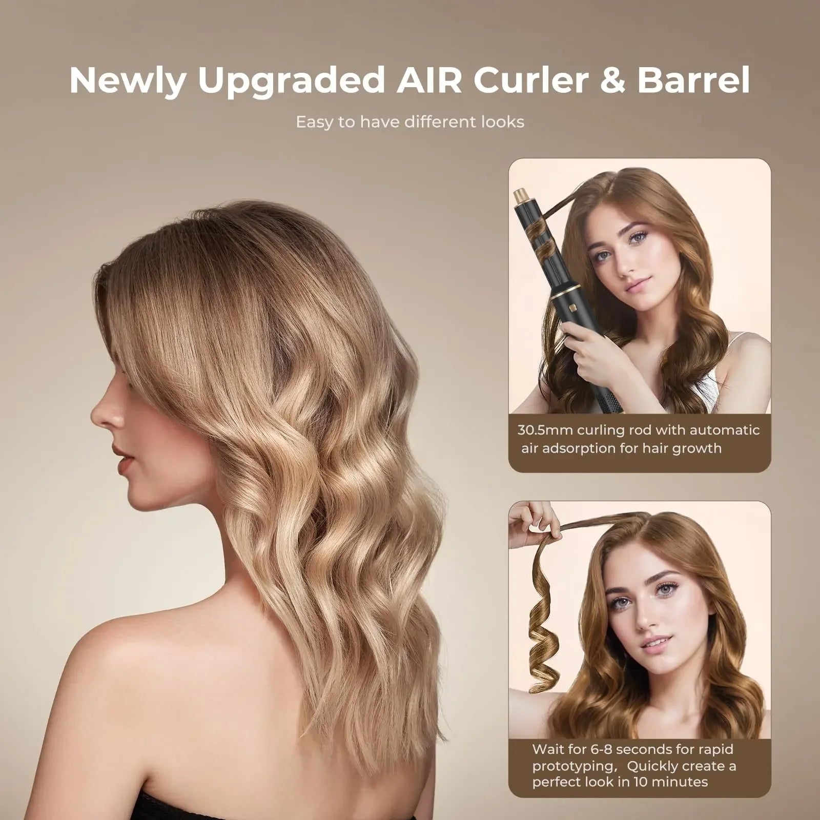 5-in-1 Hot Air Dryer Brush Set – Curl, Straighten & Style