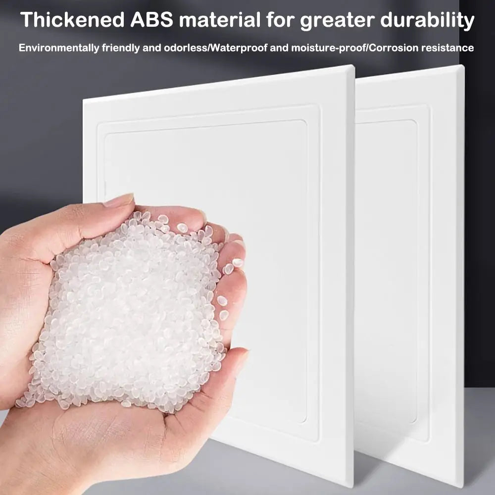 Door Latch Self-adhesive Access Panel Door Plastic White Inspection Hole Removable Wall Access Doors Doors Wall Ceiling Oasis Select