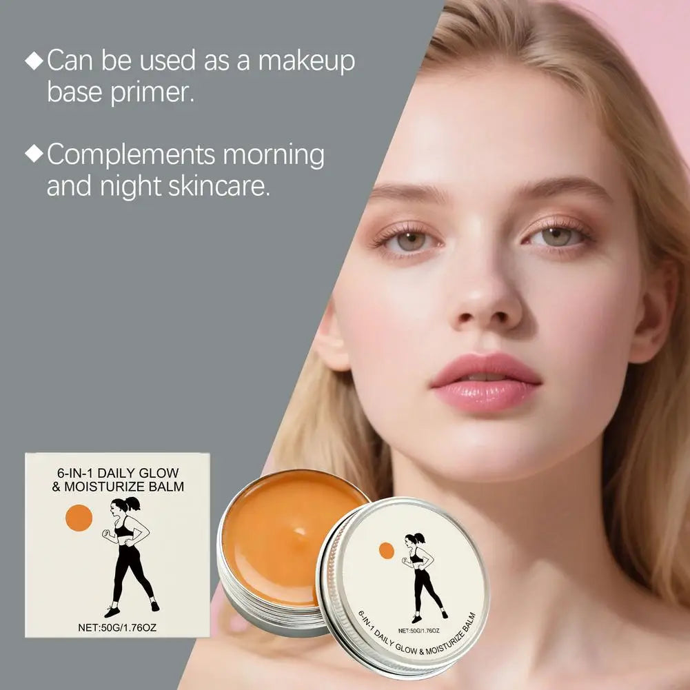 6-in-1 Day & Night Moisturizing Balm + Face Scrub | 50g Moisturizing Face Balm Oasis Select