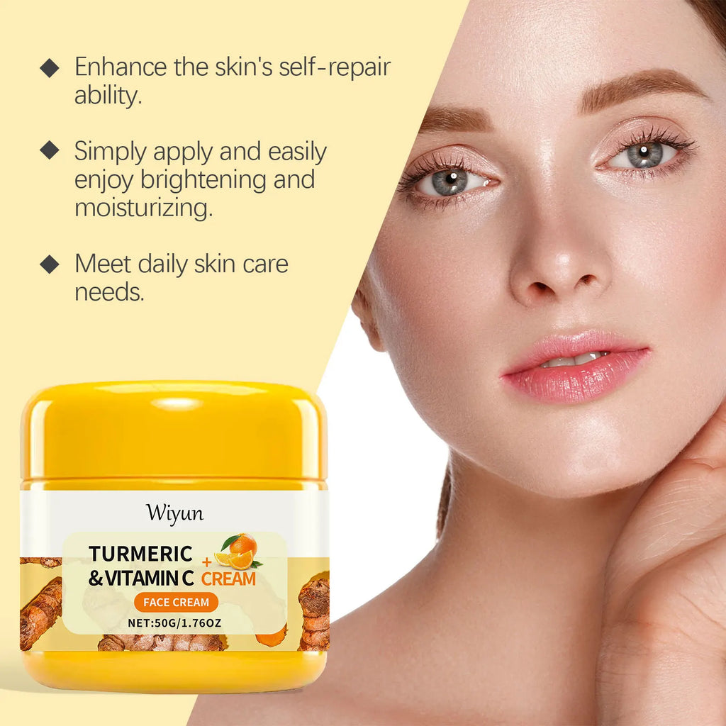 Turmeric Vitamin C Face Cream – Brighten & Fade Dark Spots Brightening Face Cream Oasis Select
