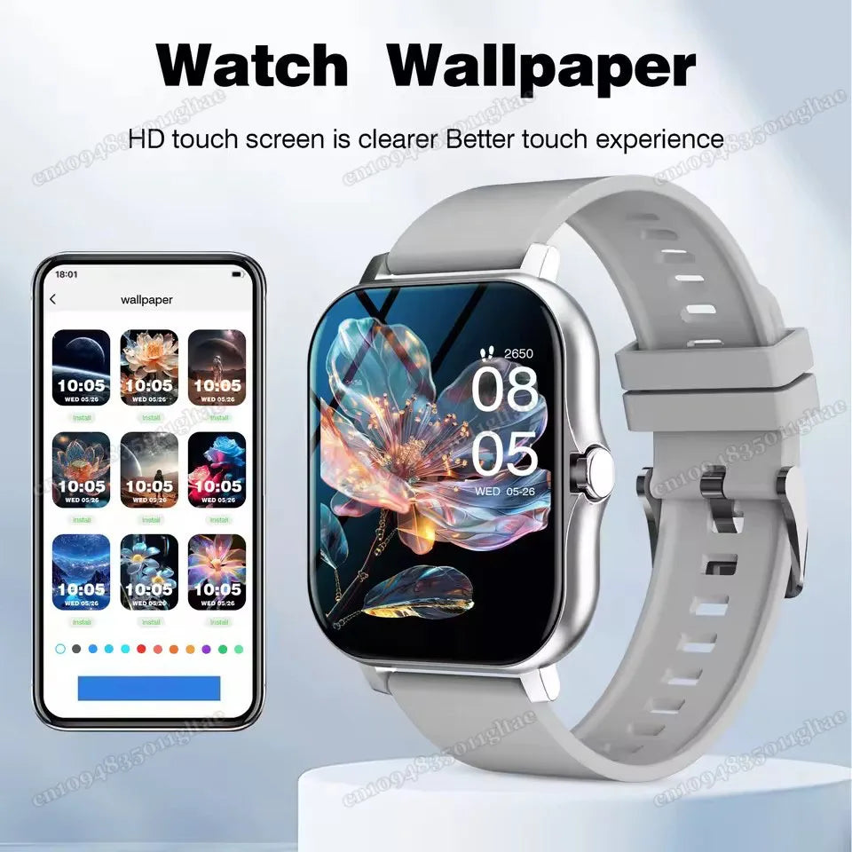 Smart Watch For Android IOS Watches 2.01inch HD Display Bluetooth Call Message Alert Music Sports Mode Smartwatch Men Women Gift Oasis Select
