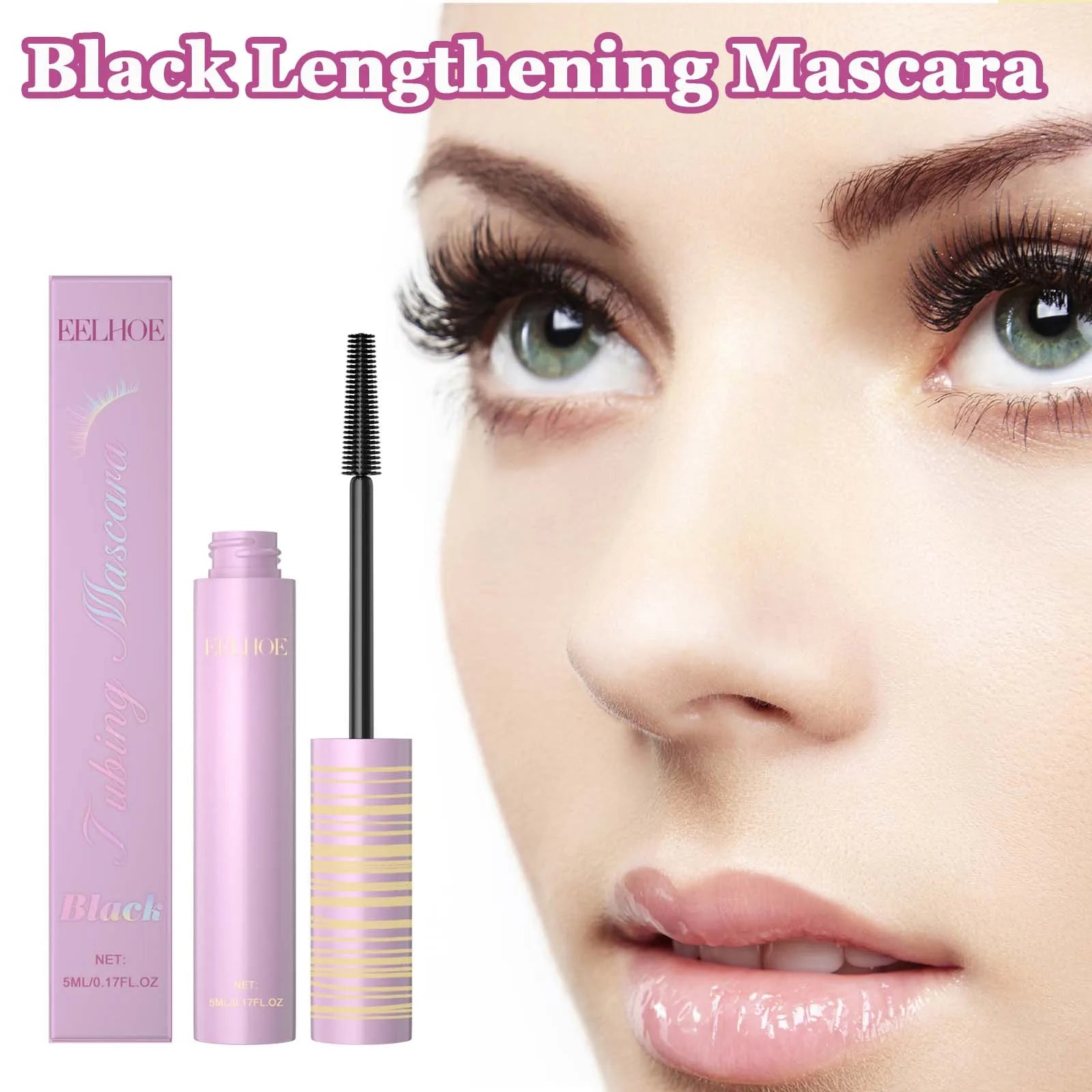 EELHOE Black Volumizing Waterproof Lengthening Mascara 5ml Lengthening Mascara Oasis Select