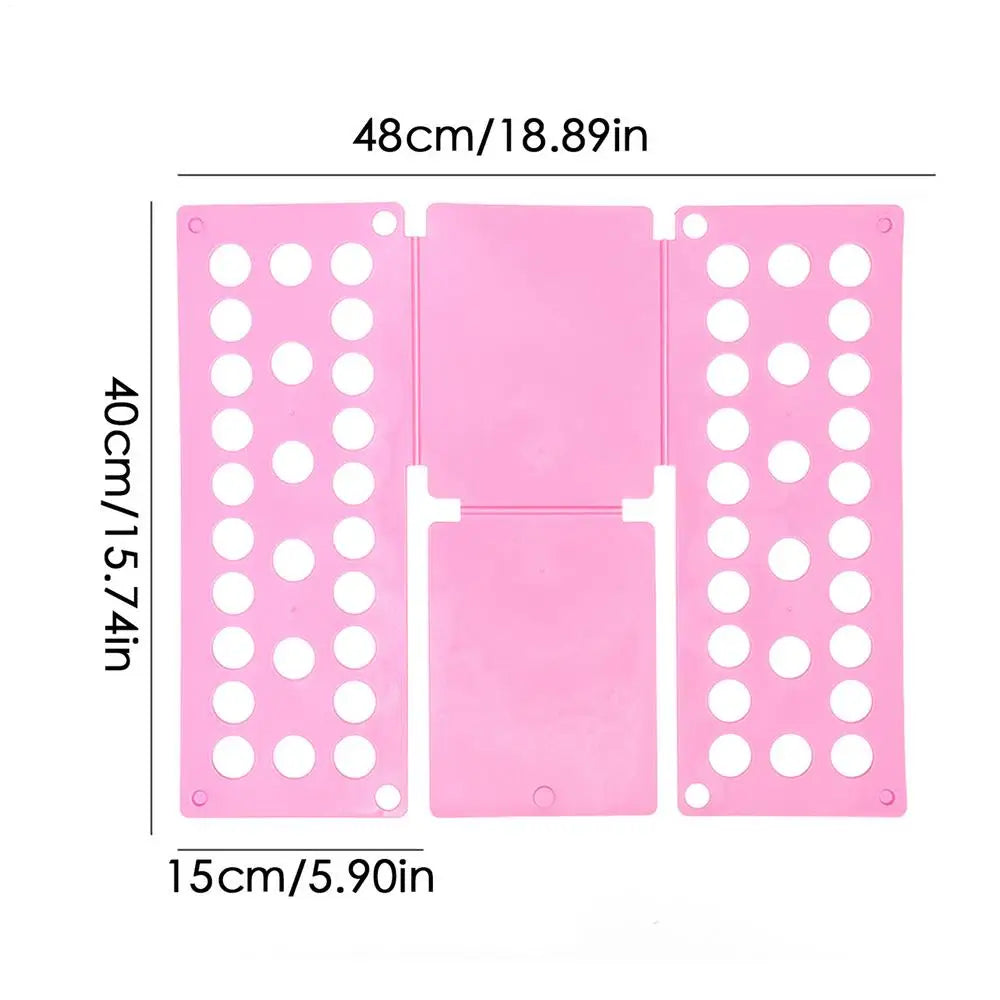 Folding Clothes Board Laundry Folder Home Storage Tool Fold Helper Household Liner Sorter Foldable Laundry Organizer for Home Oasis Select Pink